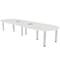 Skutchi Designs 45 in W, 144 in L, 29 in H, Engineered Wood Top, White H-RAC-46143PT-WC-EL - alternate 1